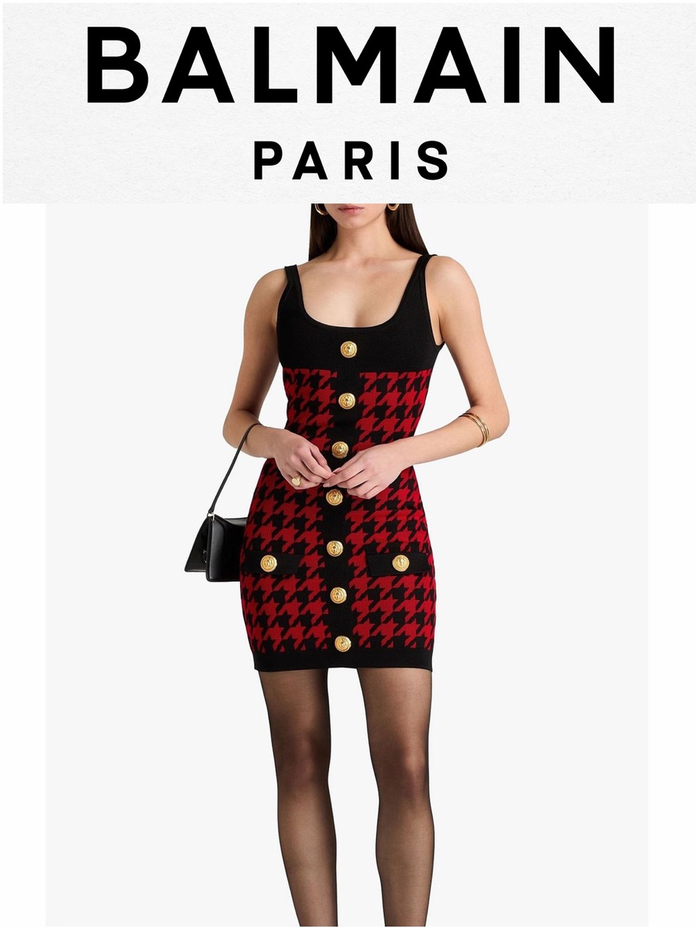NEW Balmain Fitted Dress